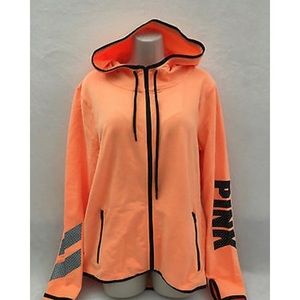 Victoria’s secret pink reflective zip up hoodie!